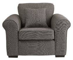 Collection - Erinne - Fabric Chair - Charcoal